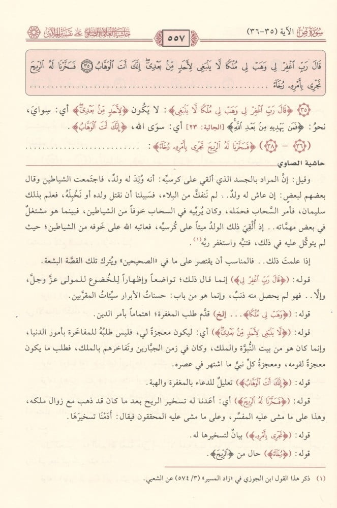 حاشية العلامة الصاوي على تفسير الجلالين